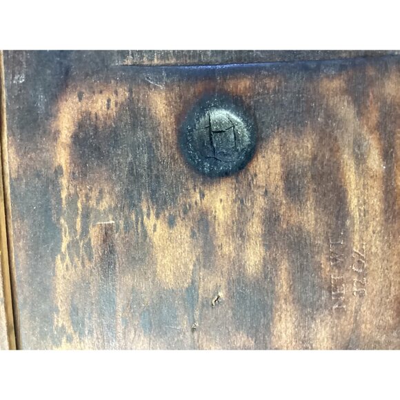 Vintage Glenview Farms Holiday Edition Cheddar Cheese Box * 2003 * Brown Wood - Picture 8 of 8